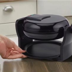 3 Pcs Round Electric Flip Waffle Maker