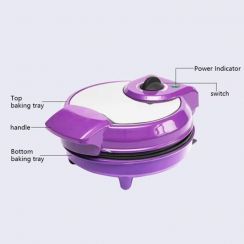 6 Pcs Multi Function 105 Degree Opening Waffle Maker