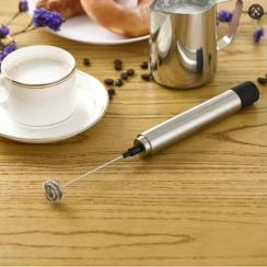 8 Pcs Stainless Steel Portable Electric Mini Milk Frother